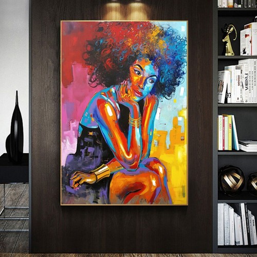 Quadro astratto donna africana
