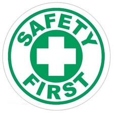 Adesivo Safety First Hard Hat