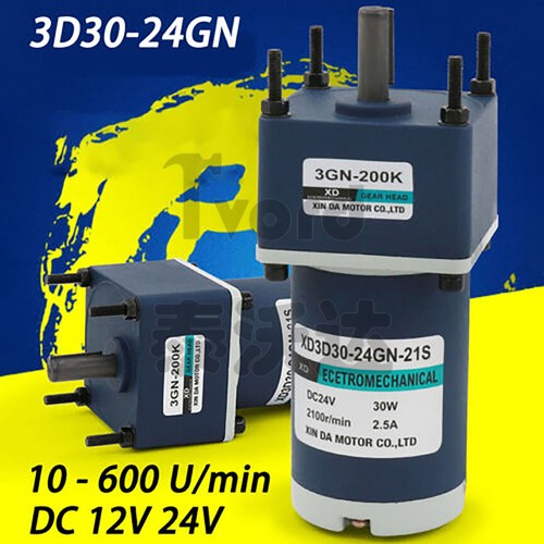 Motoriduttore 3d30 24gn 30w - motoriduttore, dc