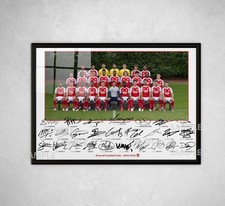POSTER STAMPA FIRMATO ARSENAL 2026 2025 FOTO SQUADRA SQUADRA SAKA ARTETA REGALO INCORNICIATO