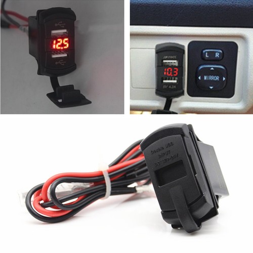 Voltmetro led rosso auto - voltmetro,