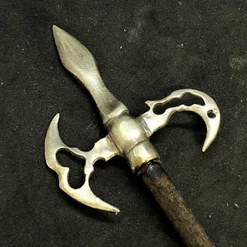Lancia alabarda argento legno - argento,