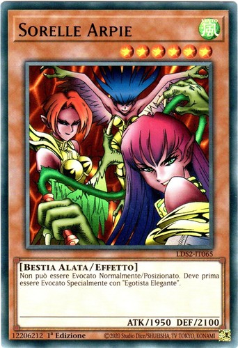 Sorelle arpie - yu-gi-oh!,