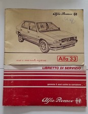 LIBRETTO USO E MANUTENZIONE ALFA ROMEO 33 DEL 1991