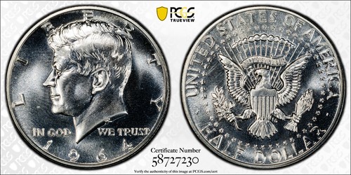 1964 kennedy mezzo dollaro - 1964,