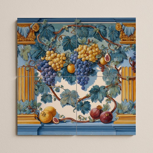 Piastrella ceramica frutta