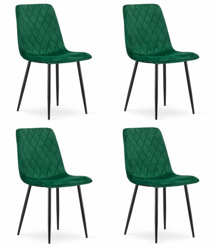 Sedia torino velluto verde - sedia,