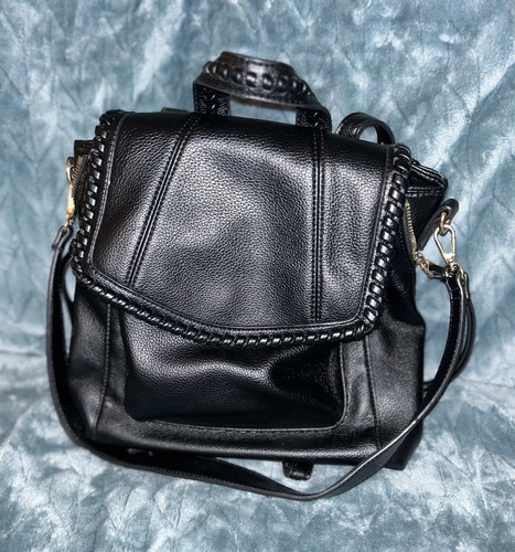 Zaino moda luxe nero ciottoli - zaino,