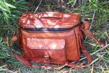 12 " Unisex Vera Pelle Marrone