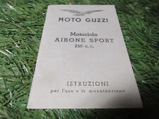 MOTO GUZZI Airone Sport - Manuale / Libretto istruzioni d' uso - Ricambio usato