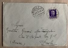Busta da Rivello Potenza per Paola Cosenza viaggiata 1938