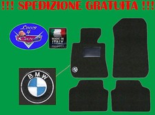 TAPPETINI tappeti BMW serie 3 E46 COUPE' con ricami e battitacco in gomma