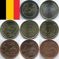 Monete euro Belgio dal 1999 al