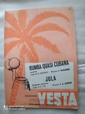CASARINI "RUMBA QUASI CUBANA" - A. ALUNNI "JULA" - 1953 - EDIZIONI VESTA SPILAMB