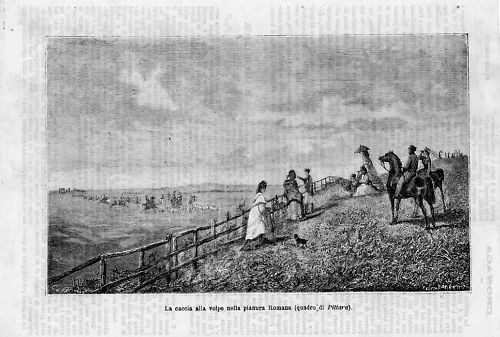 Stampa antica caccia - antica, alla