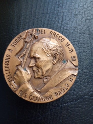 Medaglia papa giovanni paolo - medaglia,