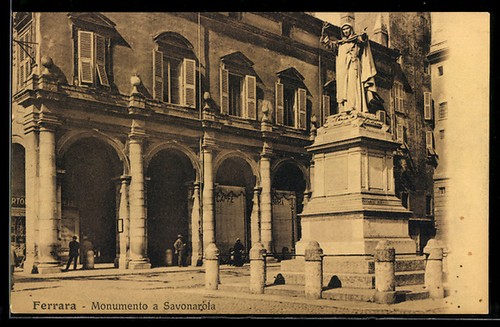 Cartolina ferrara monumento a - cartolina,