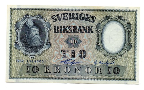 Svezia banconota da 10 - -,