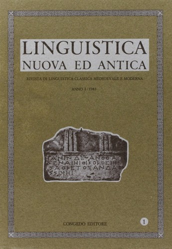 Linguistica nuova antica - linguistica,