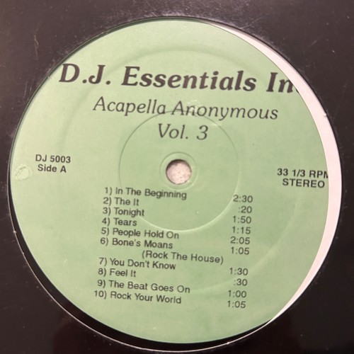 Acapella anonymous vol - lp,