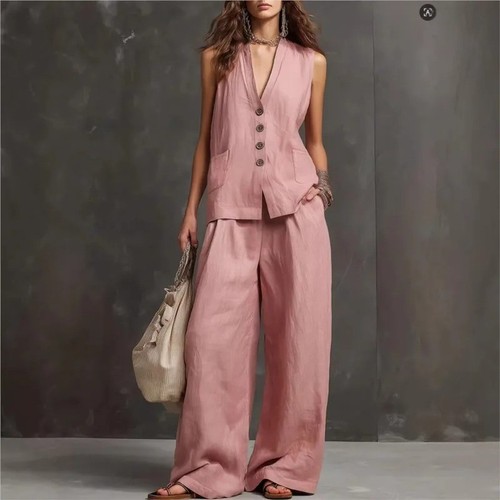 Women solid buttons vest - solid,