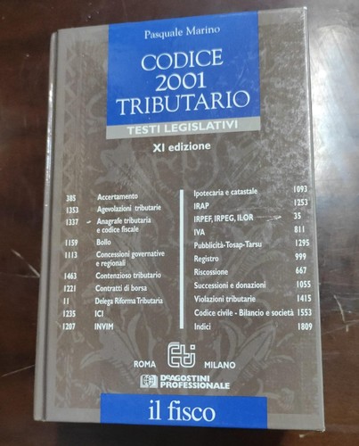 Codice tributario 2001 - codice,