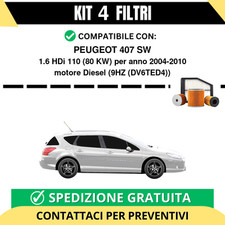 Kit 4 Filtri Tagliando per