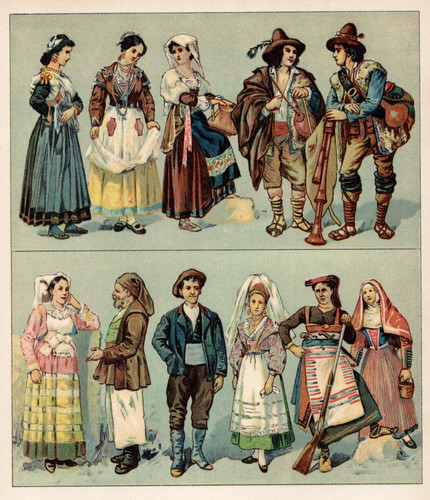 Italia gruppi di costumi - -,