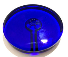 BASE TONDA PER LAMPADA DA TAVOLO IN VETRO DI MURANO Ø 135 mm H23mm