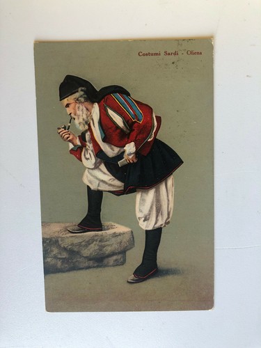 Cartolina pubblicitaria oliena - cartolina,