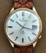 Orologio Seikomatic Slim Data 30 Automatico Uomo Usato 30 Gioielli Quadrante Argento