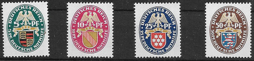 Deutsches reich minr 398 401 - reich, 398-401