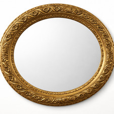 Specchio ovale barocco legno