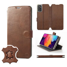 Custodia Mobiwear per telefoni Xiaomi POCO | Custodia in vera pelle marrone