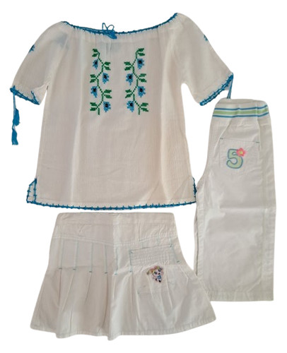 Set lotto abbigliamento bianco