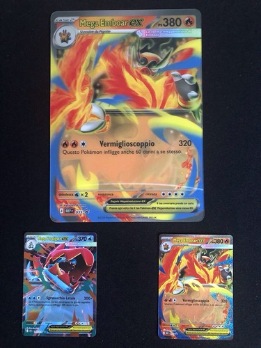 Lotto pokemon carte mega - da,