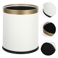  Cestino per rifiuti da bagno bianco - Cestino per rifiuti in plastica a due