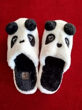 Ciabatte Taglia  N.41 Pantofole Donna Panda Piatte Nuove Comode Pelose Invernali