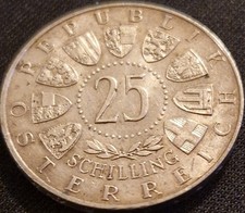 AUSTRIA 25 SCHILLING 1955