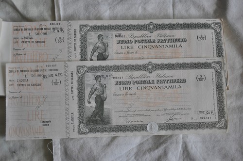 Buoni postale fruttifero - n.10,