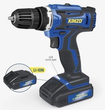 Kinzo Trapano Avvitatore a Batteria,14,4V,1300mAh, Senza Fili, Caricabatterie Nuovo 