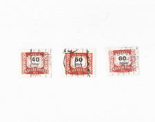 UNGHERIA ~ 3 FRANCOBOLLI POSTA