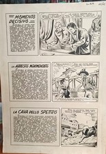 TOM BILL di Enzo CHIOMENTI - 2 Grandi Tavole originali  2 STRISCE ORIGINALI 1950