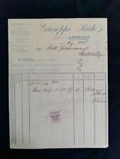 Fattura Arsego Giuseppe Bido Cereria 1907 QX20