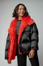 piumino shearling oversize