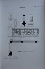 Stampa Di Architettura Del 1909 Ferro Battuto Elevazione Del Balcone Orta Italia