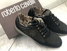 ROBERTO CAVALLI Scarpe Donna Nere E Oro Come Nuove Con Scatola  TG 39