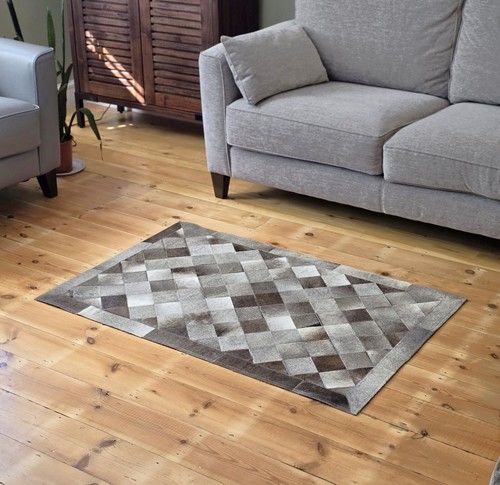 Tappeto patchwork pelle - in,