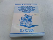 Suzuki GSX 750 f 00 libretto uso e manutenzione 9901120c633042
