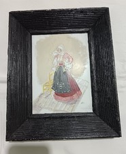 Mattonella Artistica Costume Sardo Nuoro Sardegna Ceramiche Corona